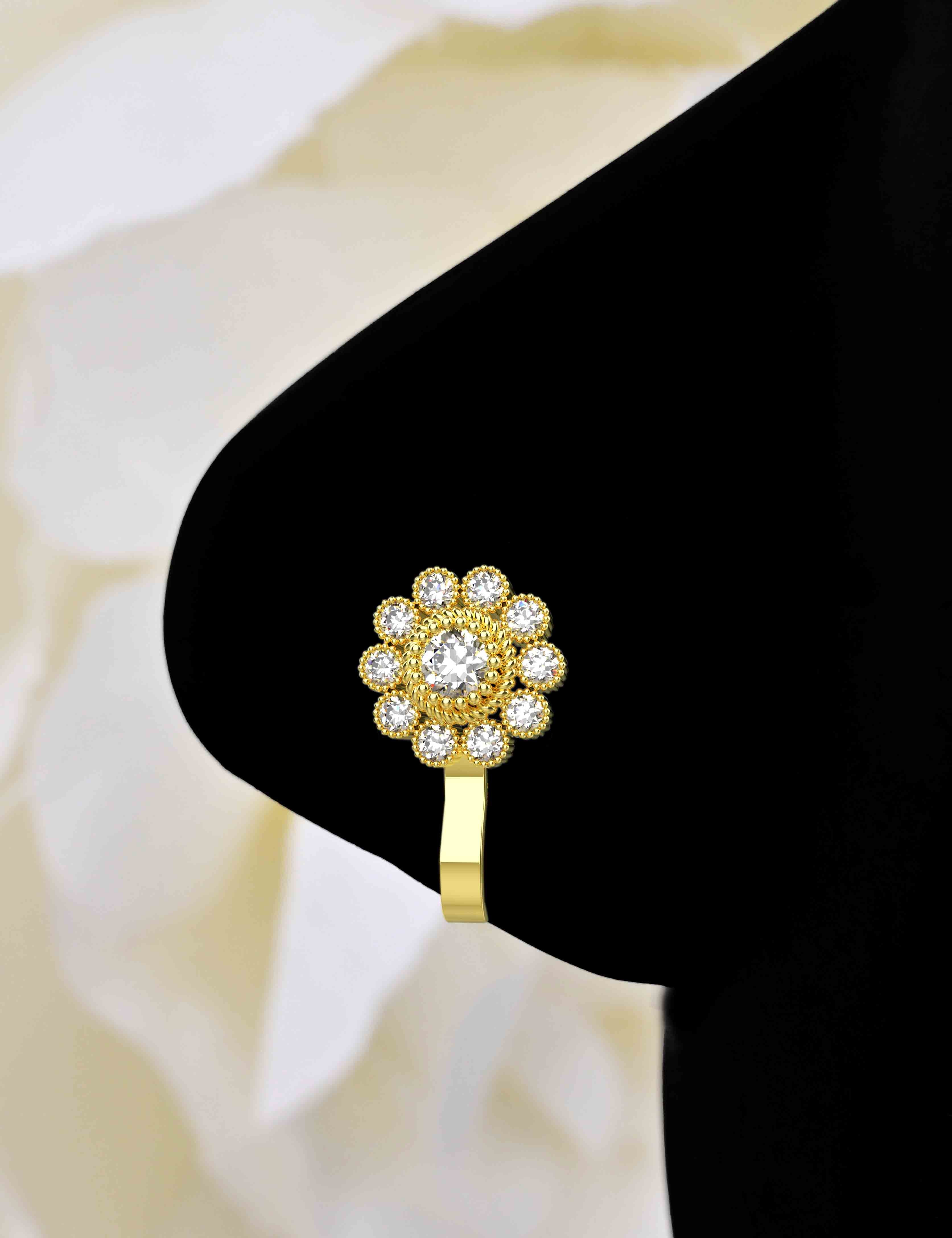 Without Piercing Nose Rings