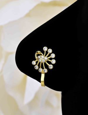 Designer Peacock Nose Pins