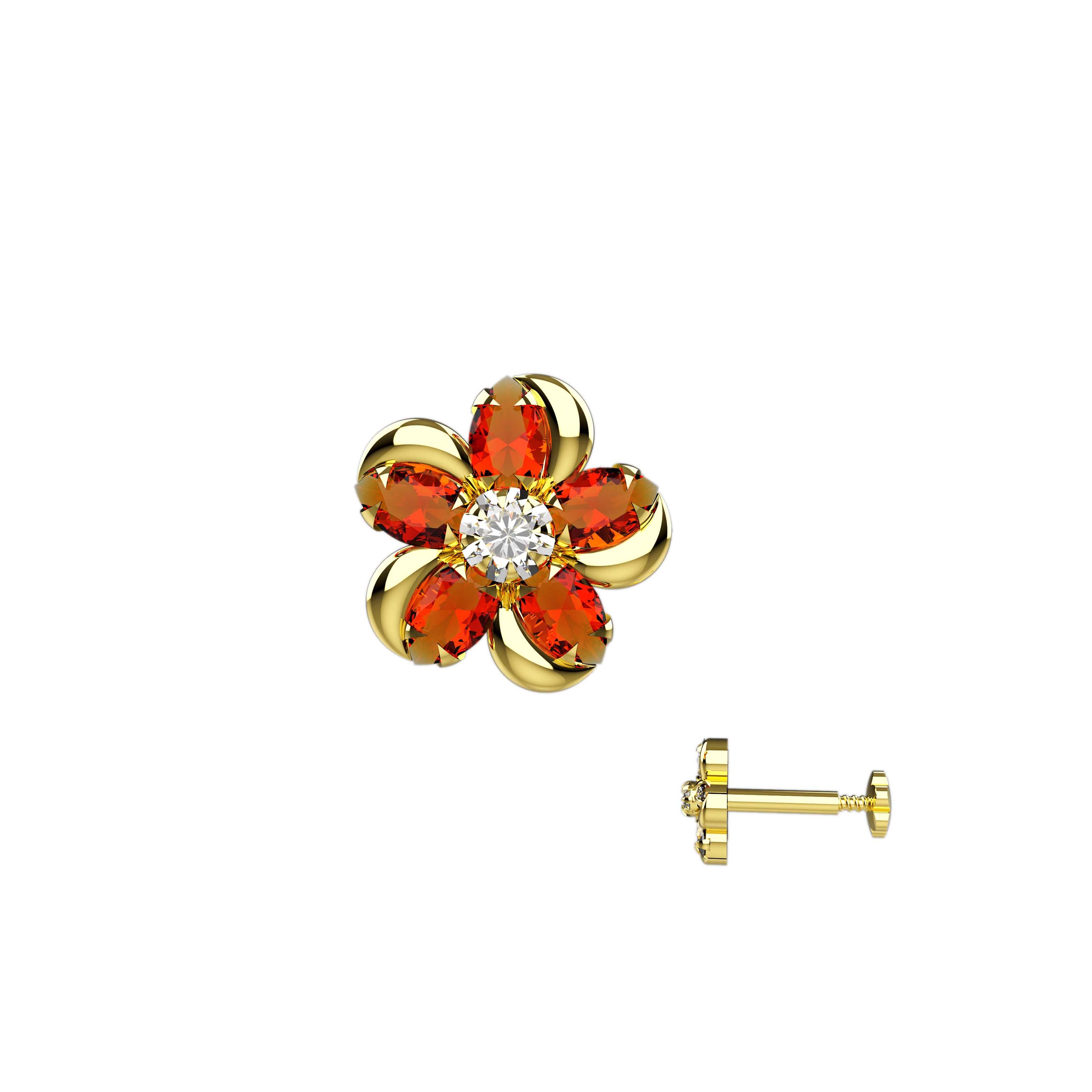 Bridal Flower Nose Pin