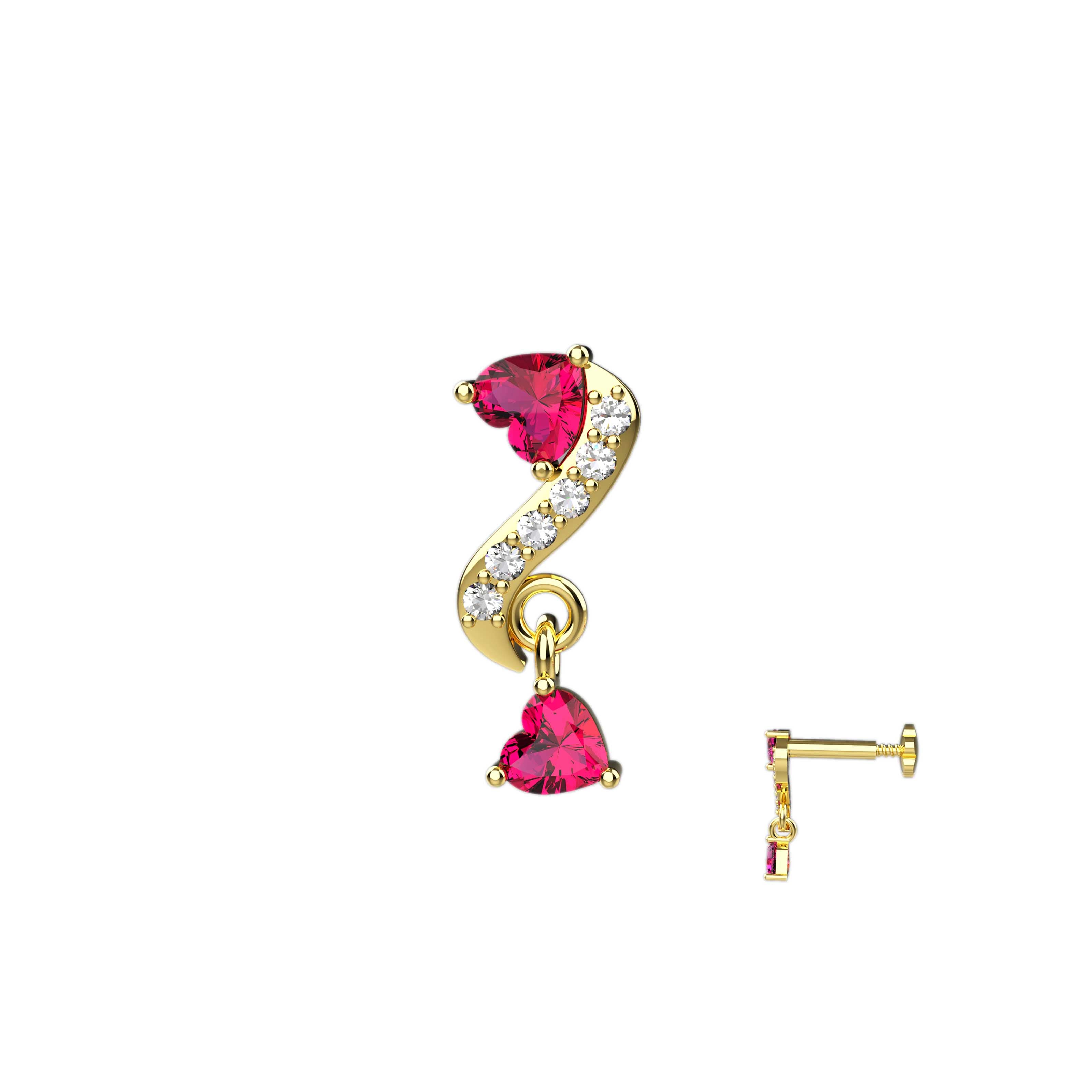 Designer Nose Ring for Girls