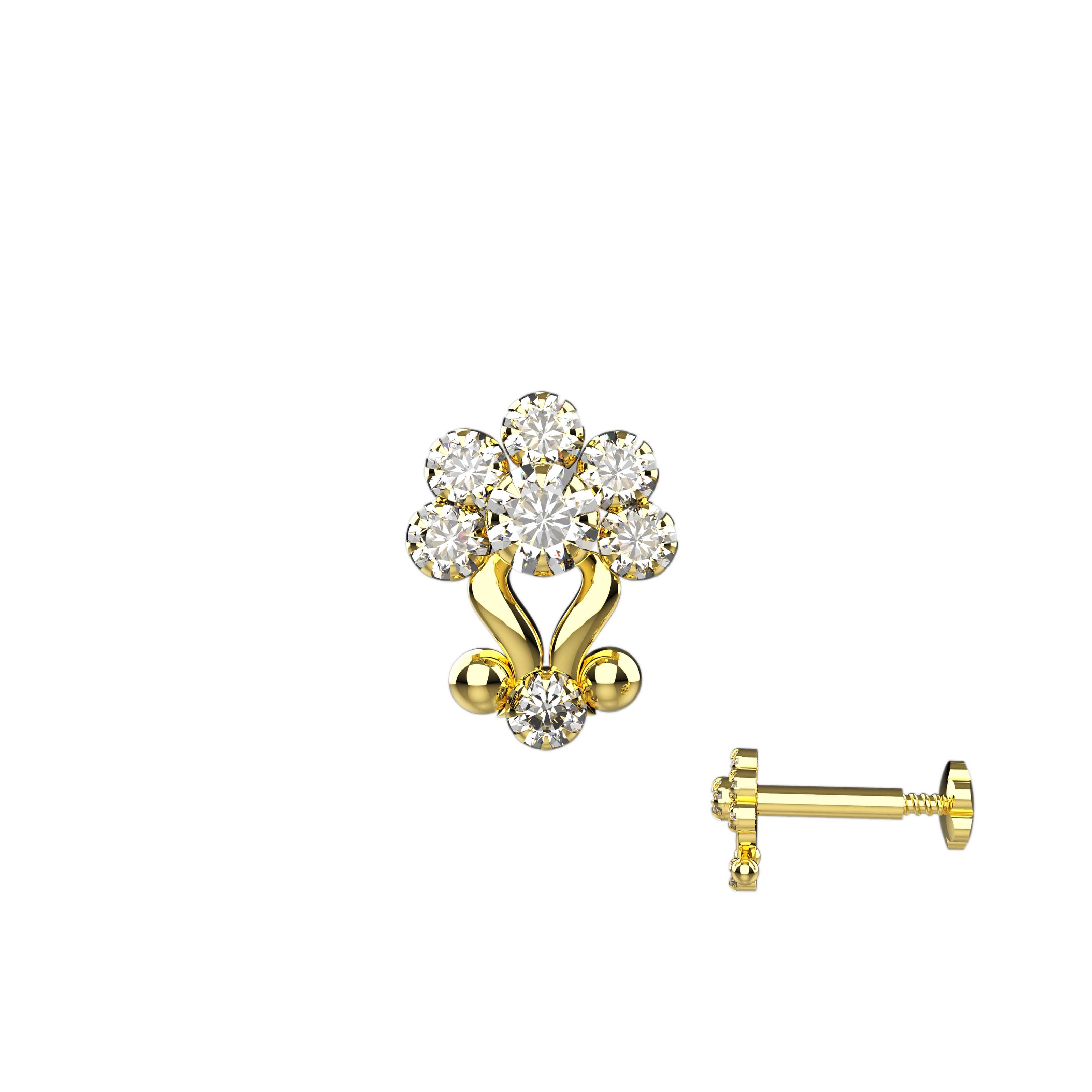 Lightweight Body Piercing Nose Jewelry for Ladies