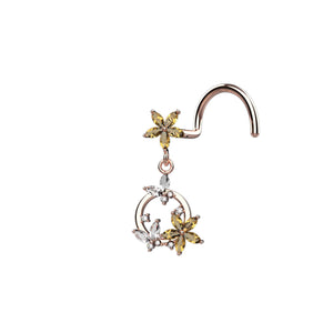 Dazzling Butterfly Nose Rings