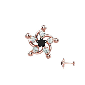 small screw nose pins girls