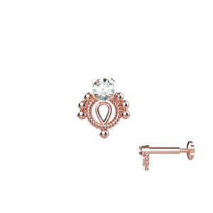 Small gold nose jewelry