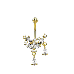 Fashionable belly button jewelry India