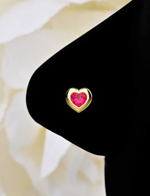 Tiny Heart Nose Stud