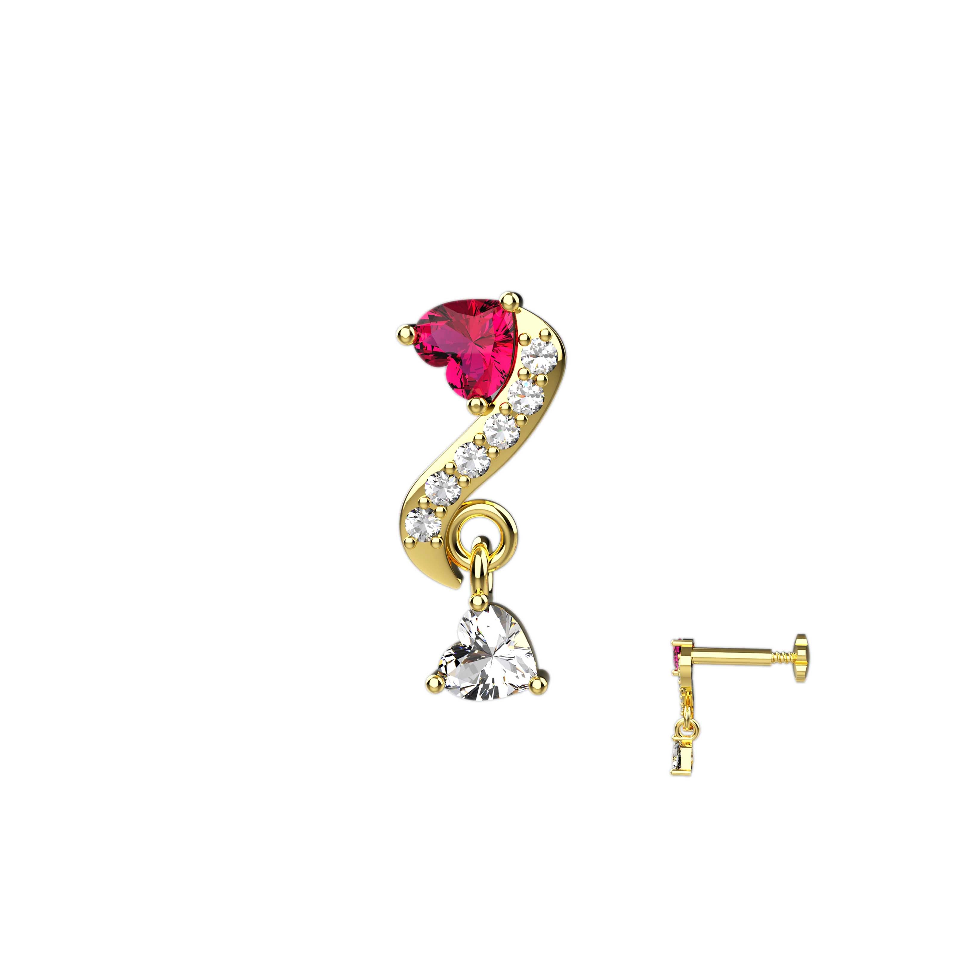 Gold Nose Pins India