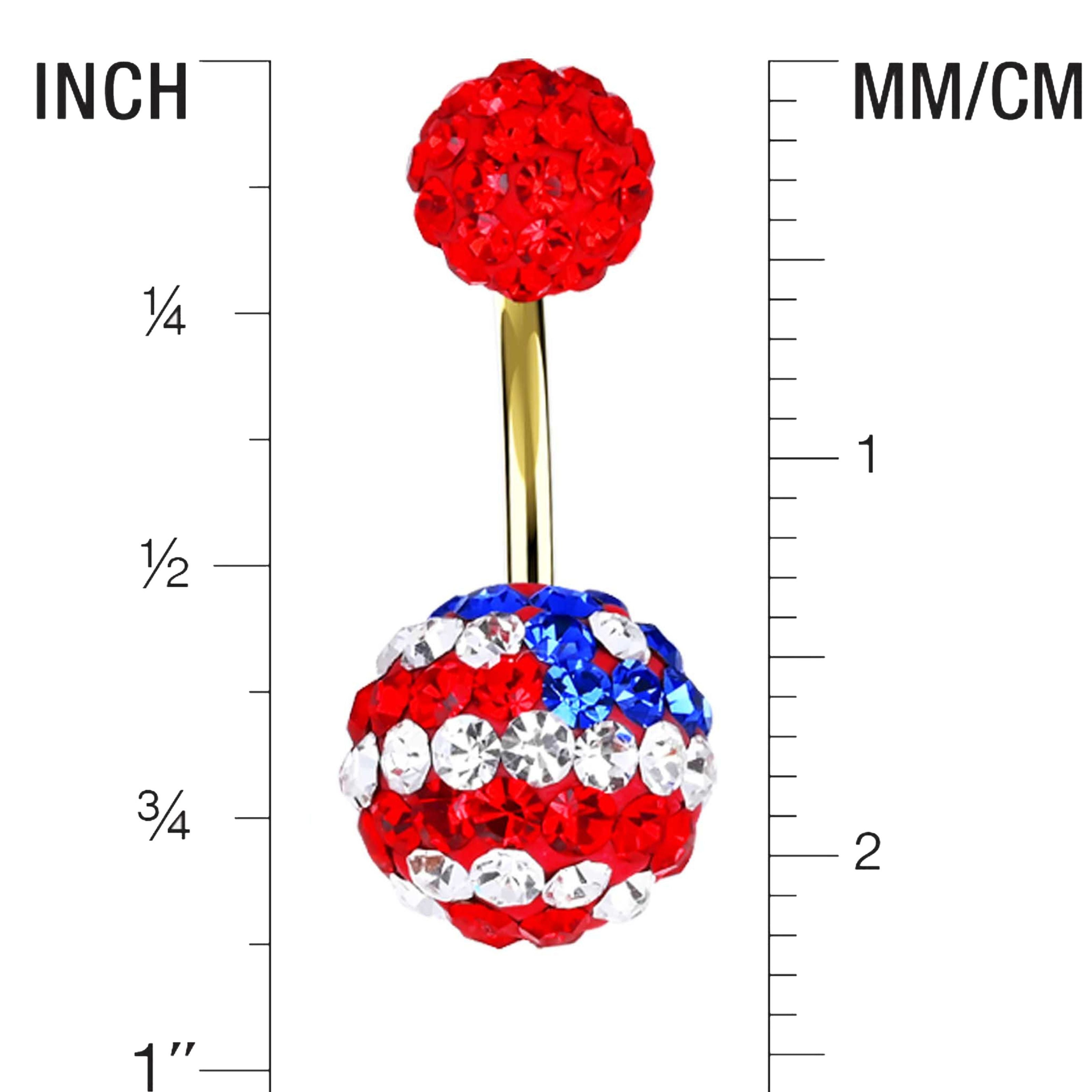 Belly Button Ring Piercing - Size Guide