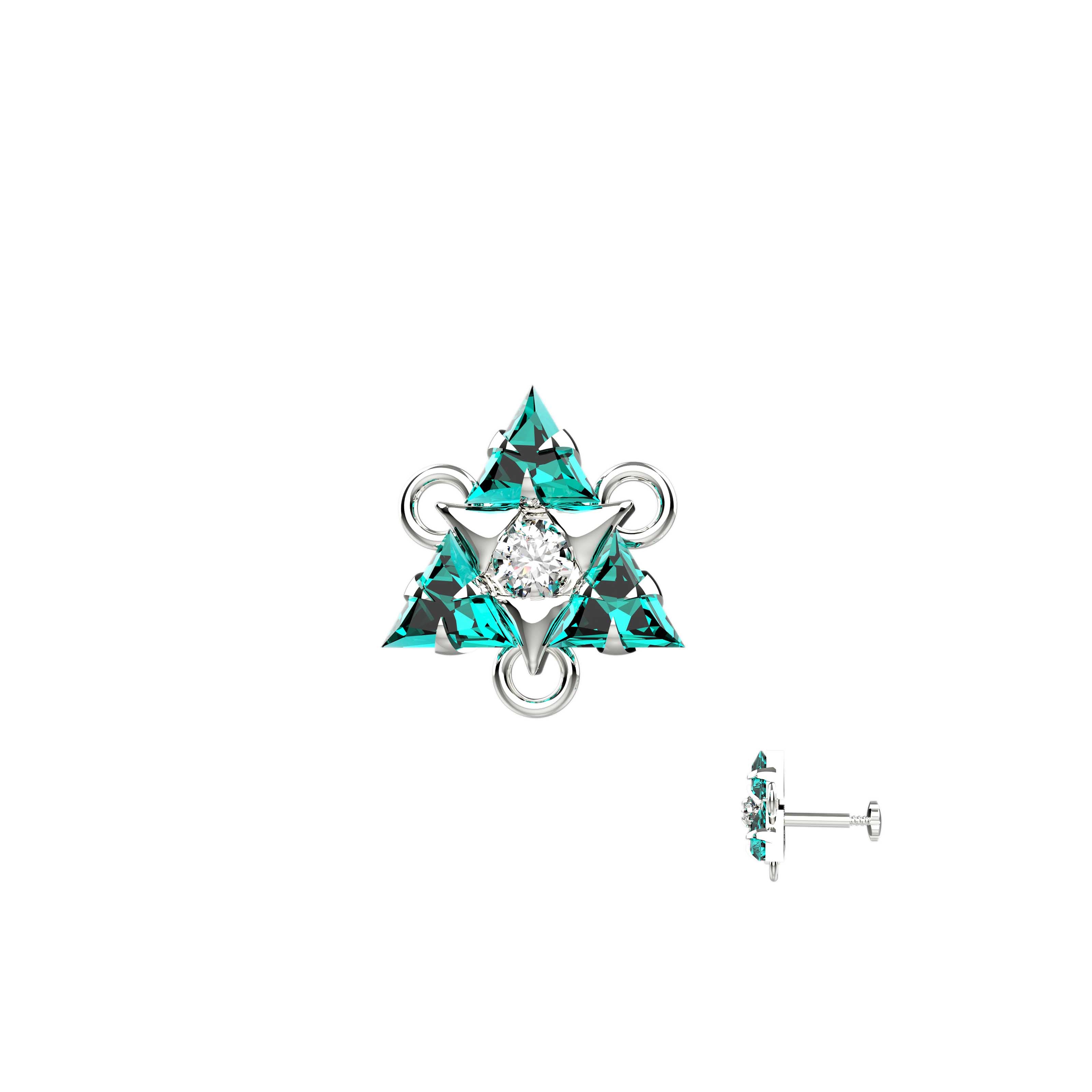 Simple nose pins for daily wear