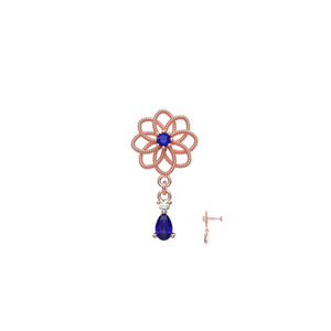 Lotus Design Nose Rings