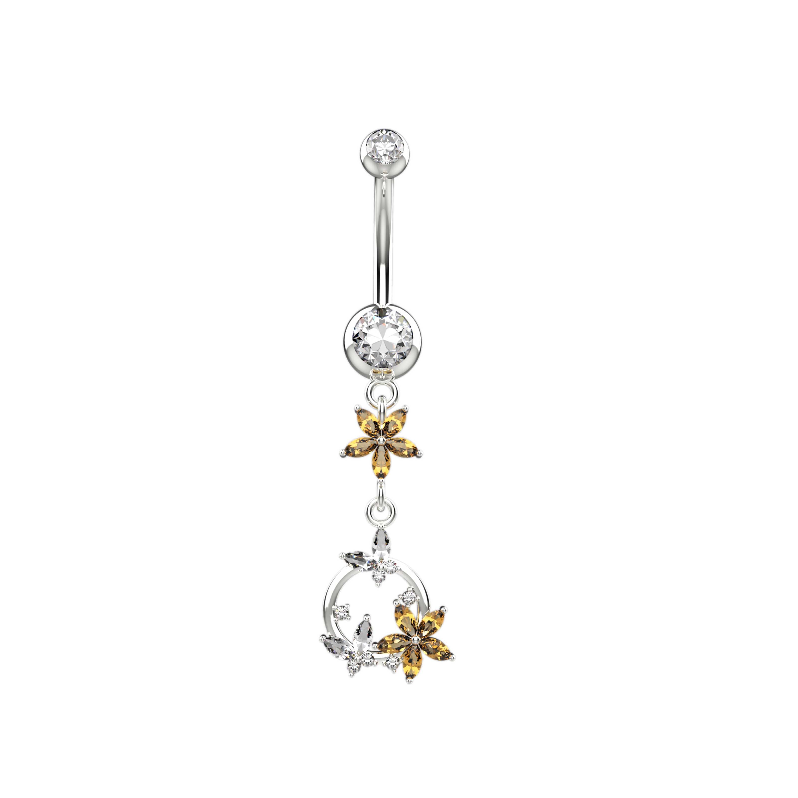 Belly button dangling rings