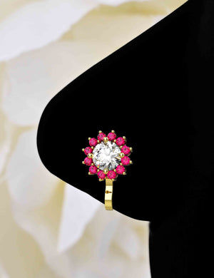 without nose piercing jewelry