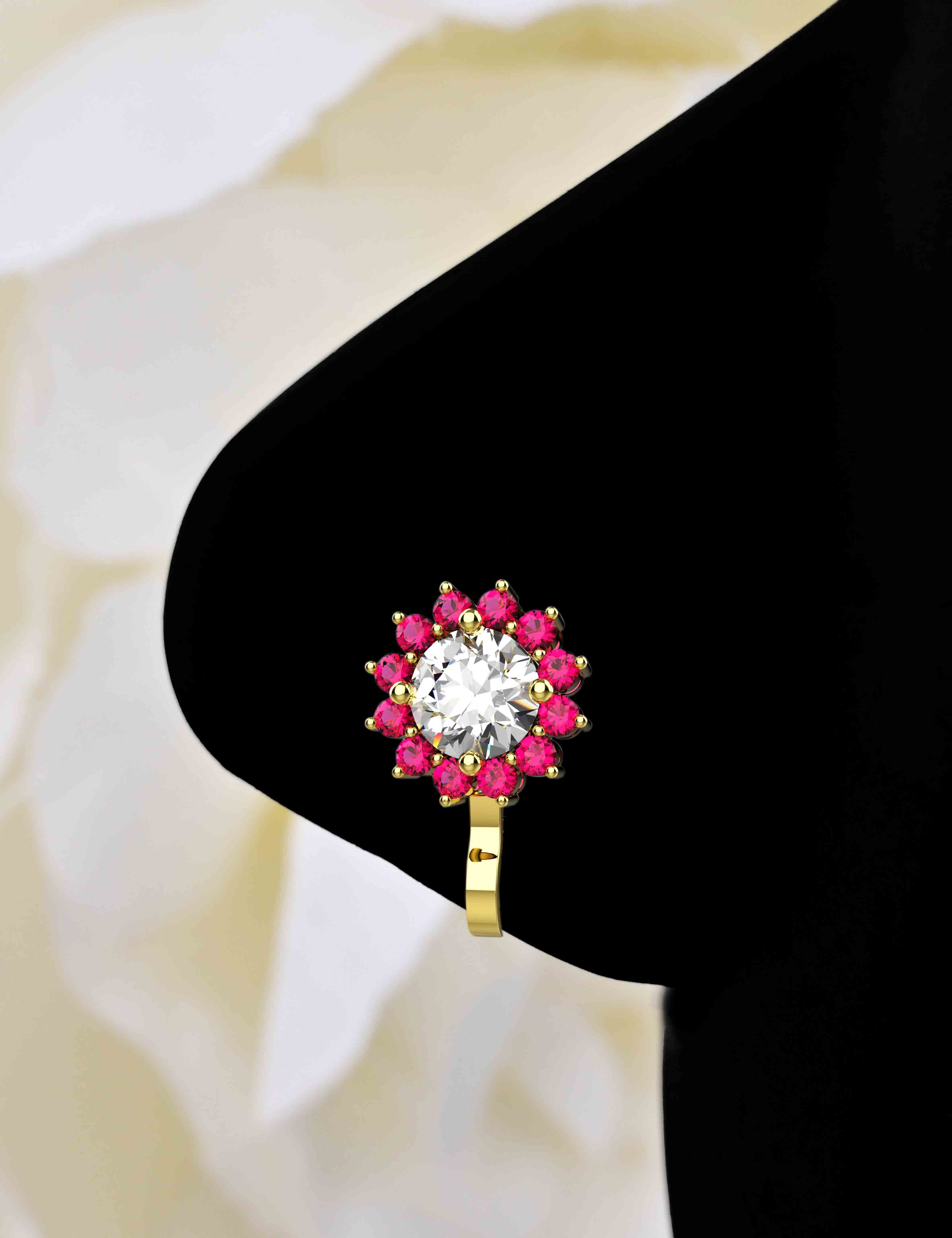 without nose piercing jewelry