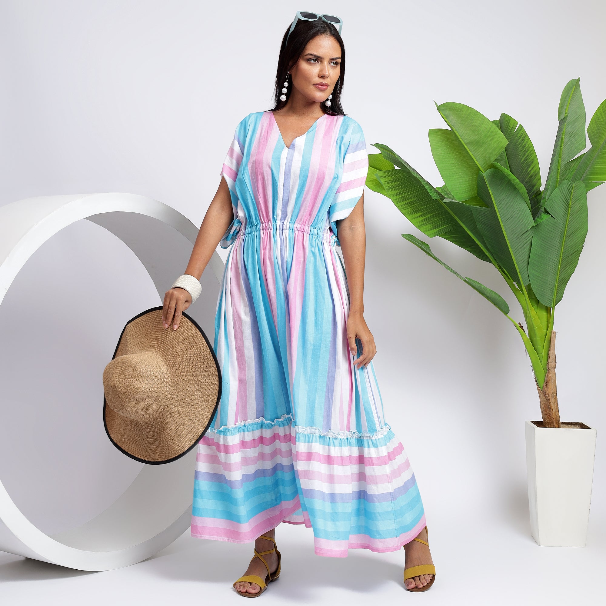 Maxi dress kaftan style hotsell