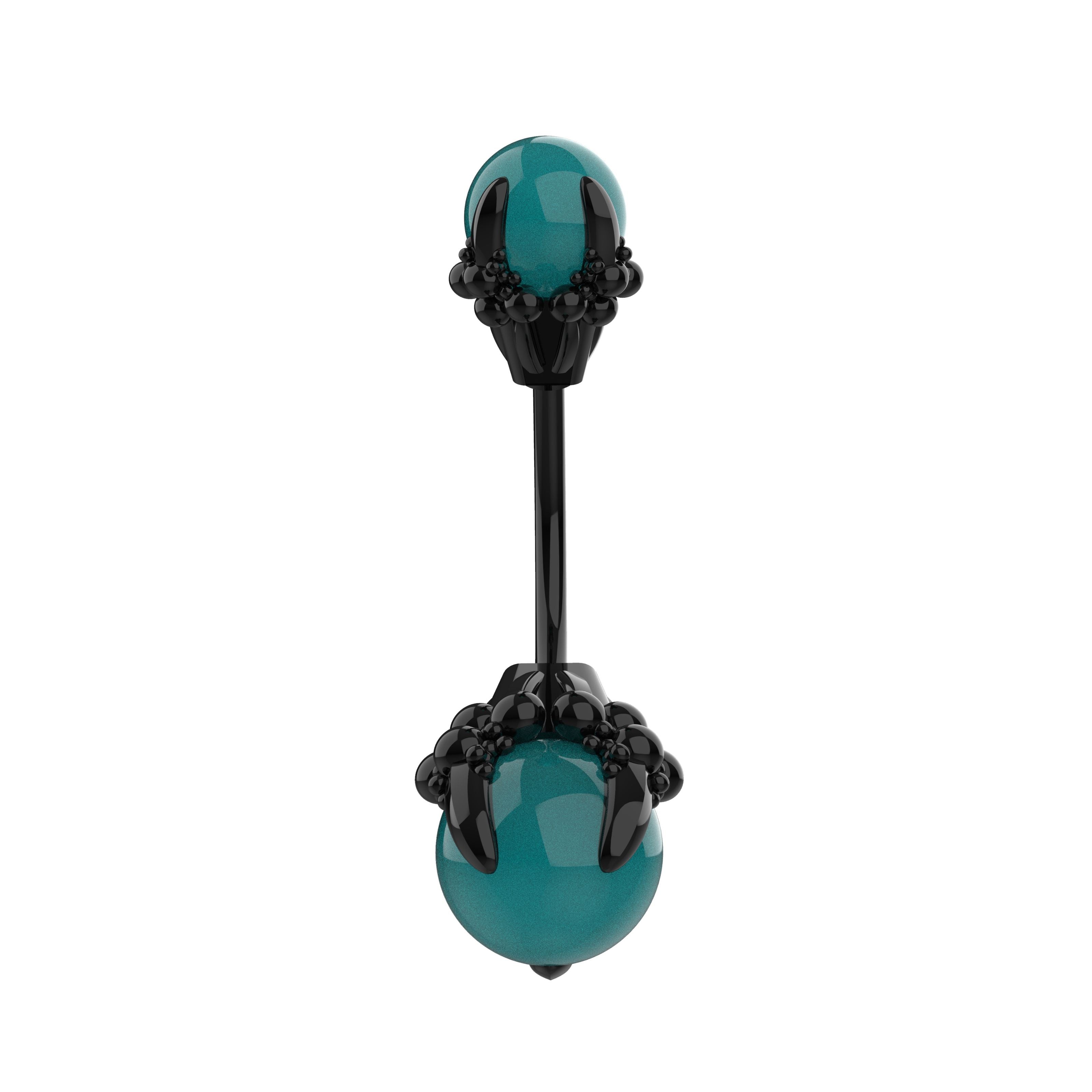 Black belly ring jewelry