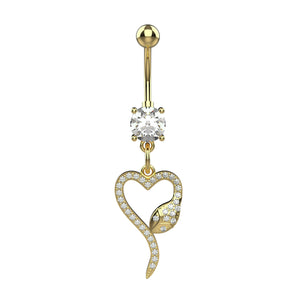 Women belly ring jewellery Indian style - Trendy belly button ring for party wear