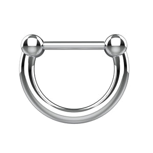 septum ring traditional silver - indian nose piercing jewellery