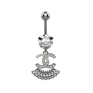 branded belly piercing jewellery - latest silver belly button piercing