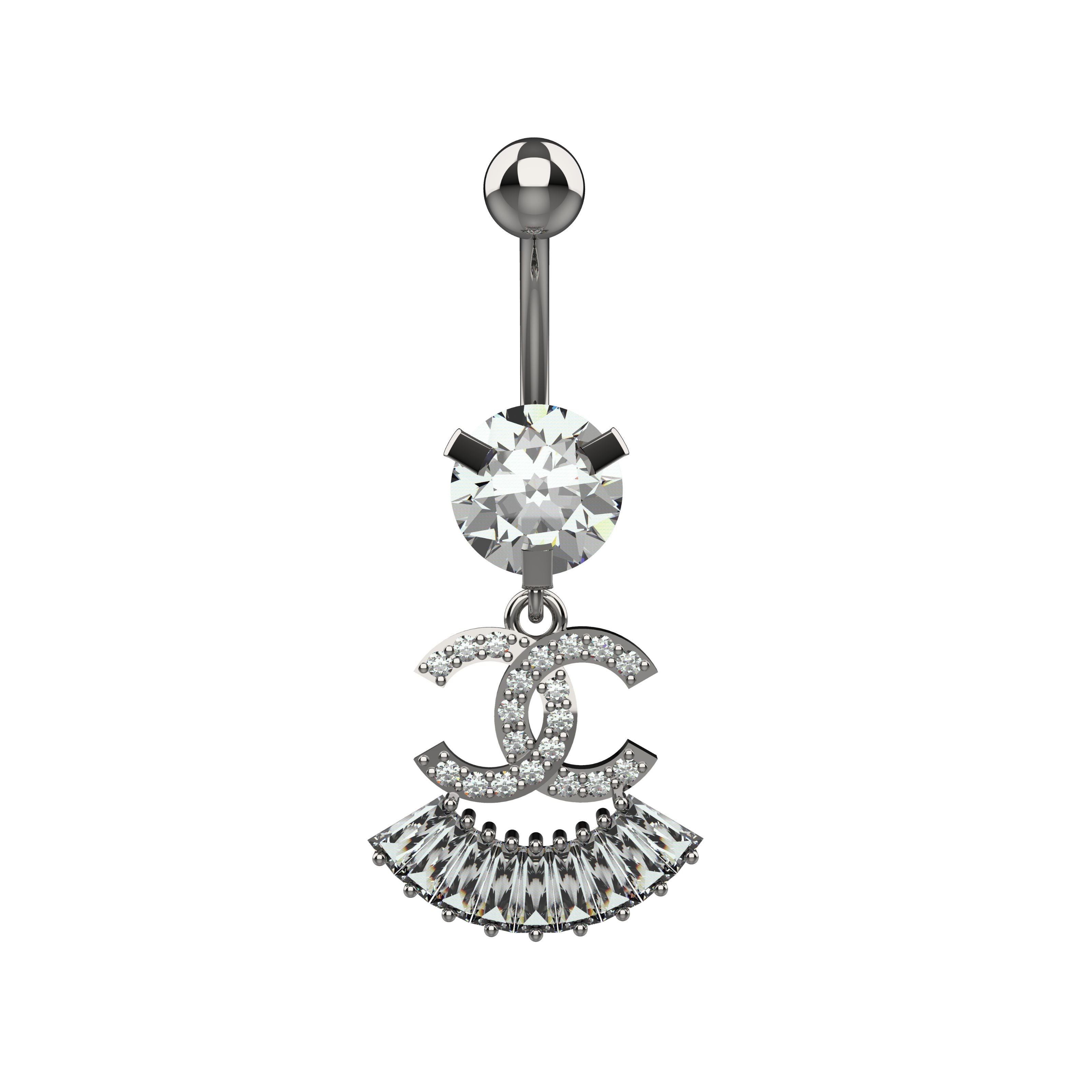 branded belly piercing jewellery - latest silver belly button piercing