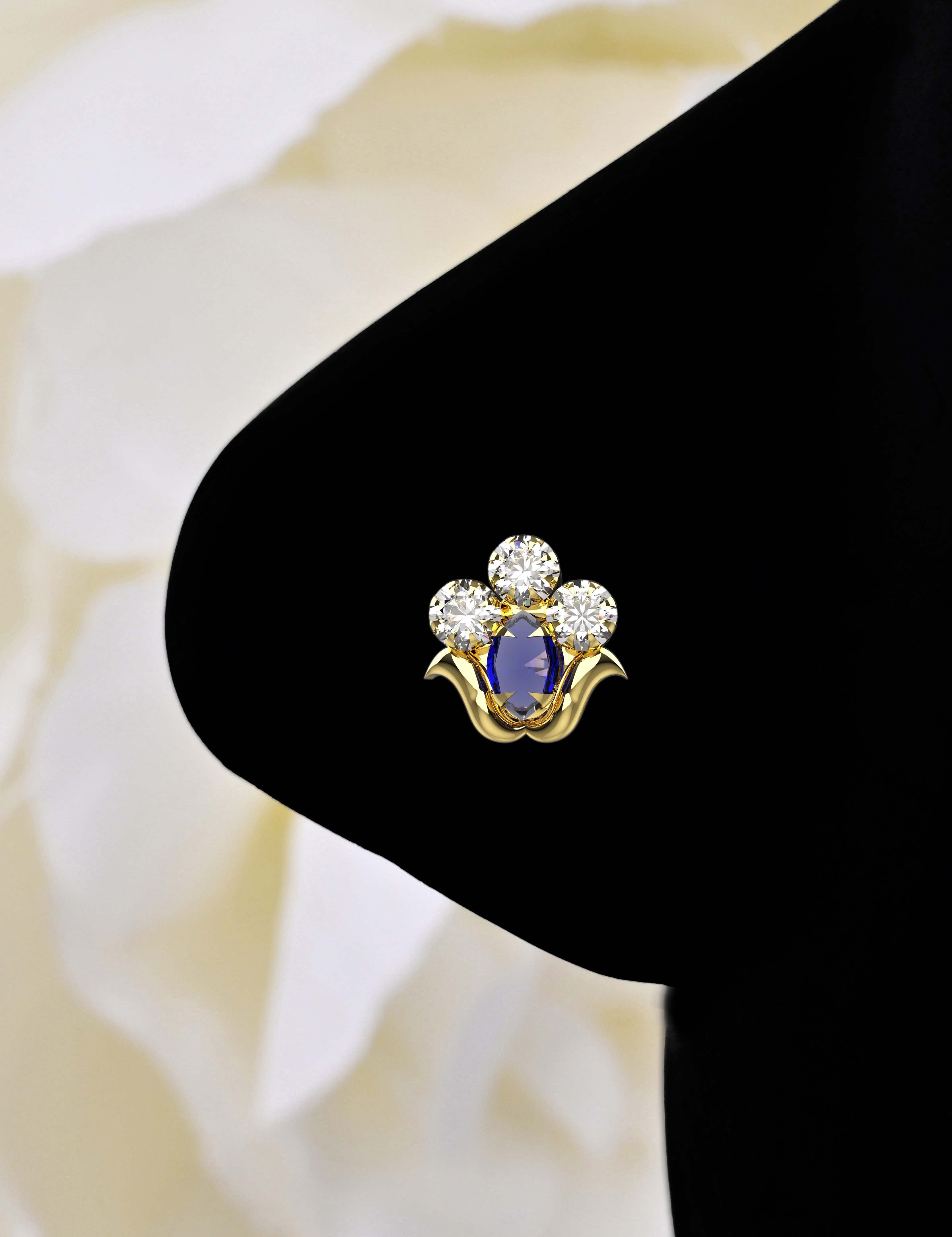 Lightweight Silver Nose Pins - Daily Wear jewelry