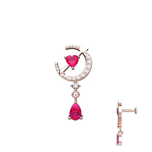 Indian nose pin ruby stone