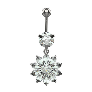 Stylish navel piercings