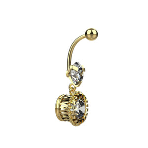 trendy belly ring design - belly button piercing jewellery india