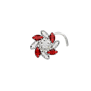 Traditional Flower Nose Piercings