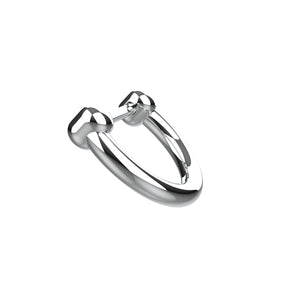 indian nose piercing jewellery - silver septum ring for women
