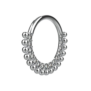 indian traditional nose jewellery - tribal septum jewellery for women