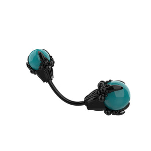 Black navel piercing jewelry