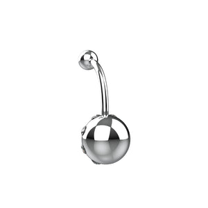 Silver navel piercing jewelry