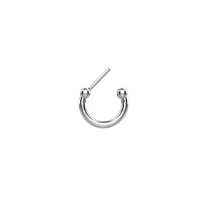 silver nose piercing ring - traditional nose ring septum