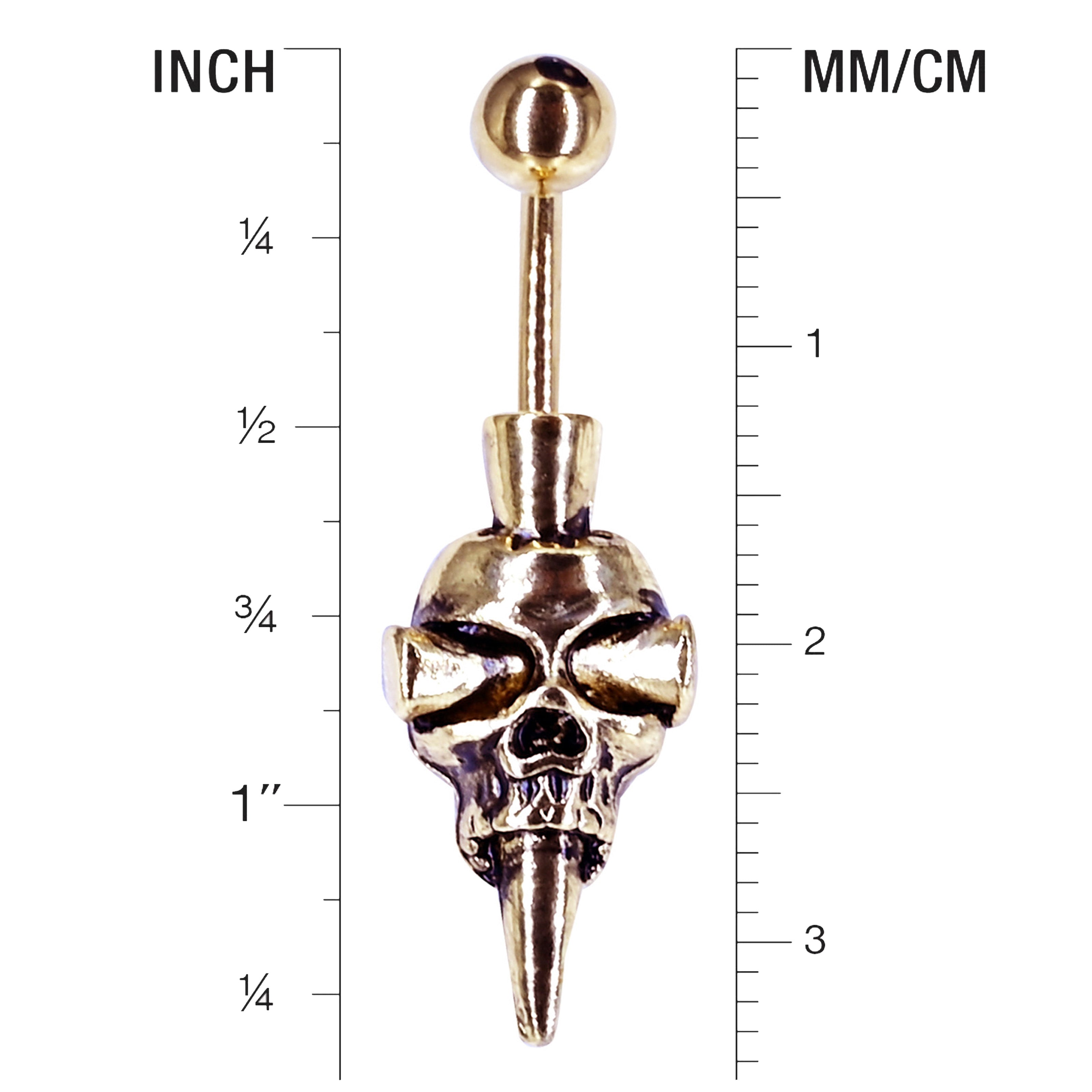 Belly Button Ring Piercing - Size Guide