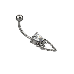 trendy heart design belly ring india