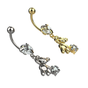 Stylish navel piercings