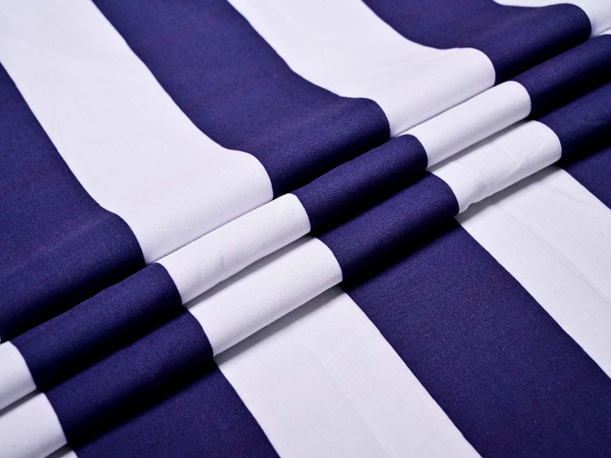 navy blue lining design fabric