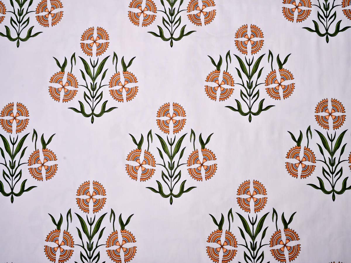 White Cotton Fabric for Sarees