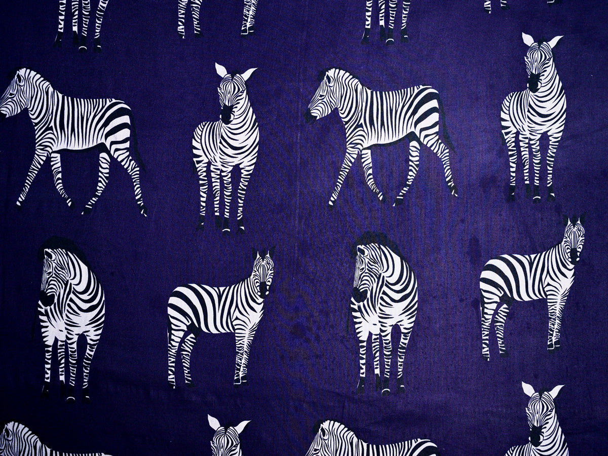Zebra print fabric for kids