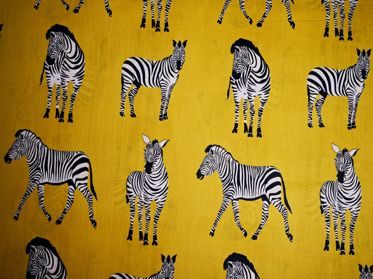 Kids zebra pattern fabric