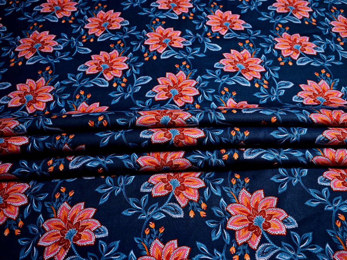 Cotton printed fabric for suits