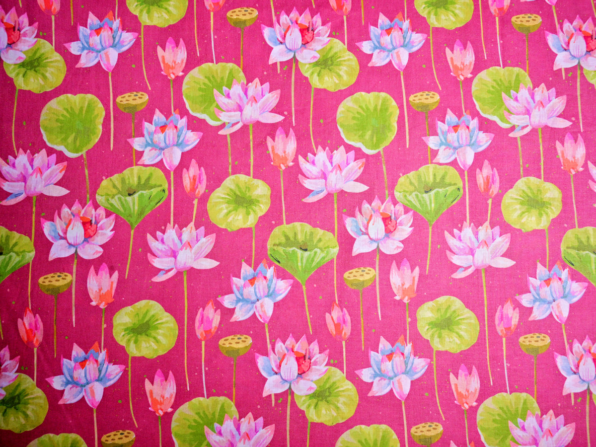 Per meter floral print cotton fabric