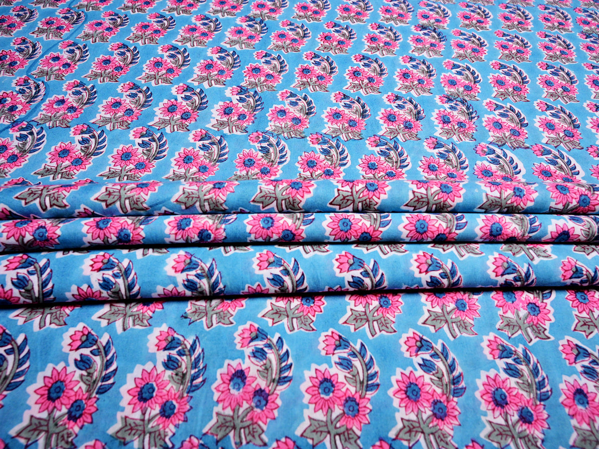 Floral printed fabric