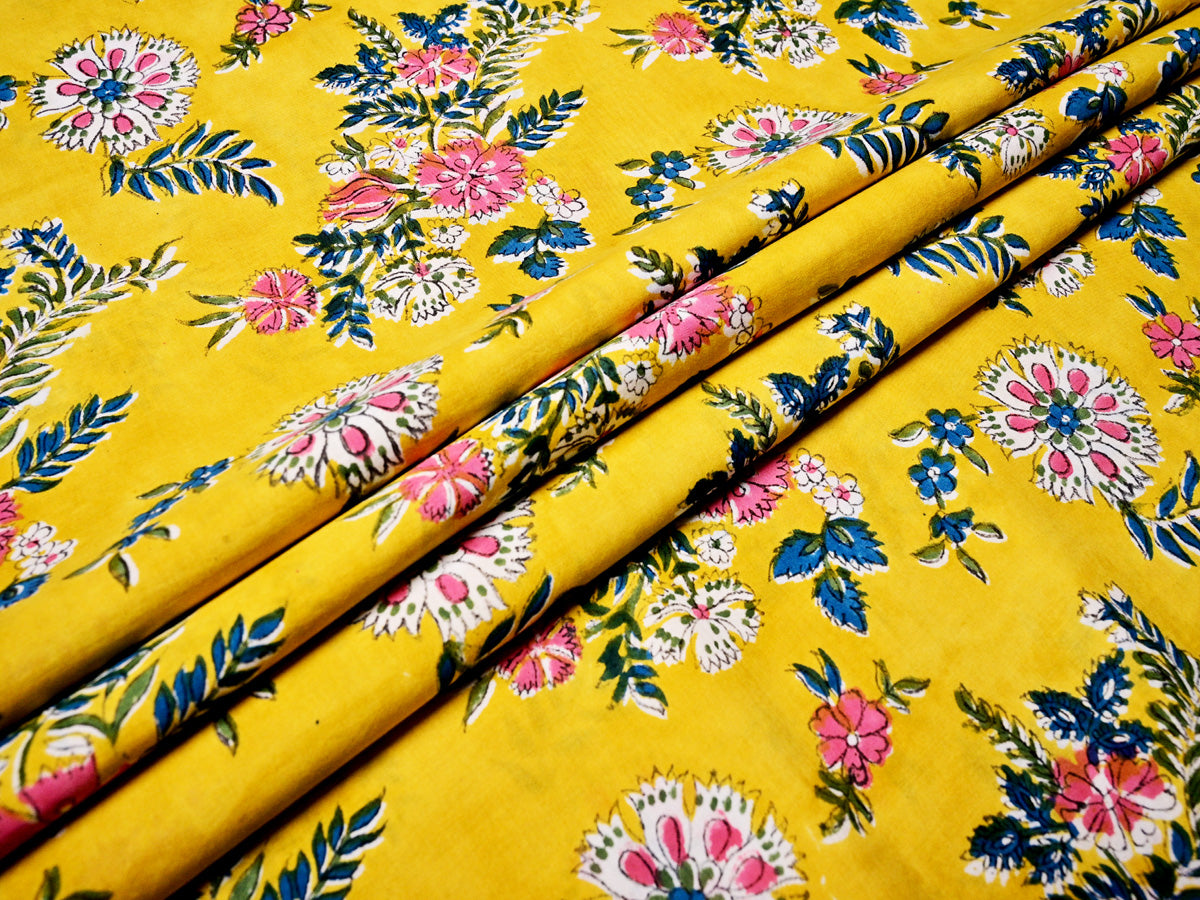 Floral Cotton Fabric for Dresses