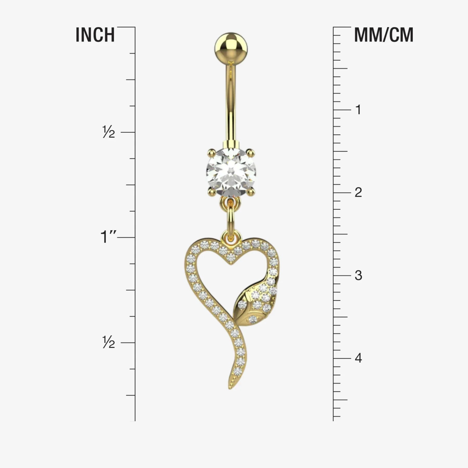 Belly Ring Jewellery - Size Guide