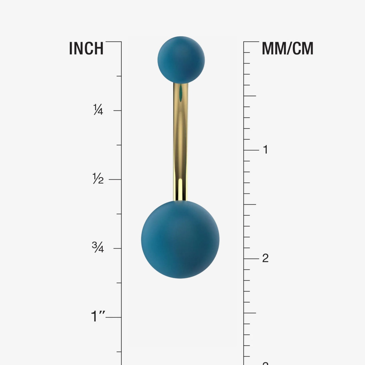 Acrylic Belly Button Ring - Gold Plated Belly Ring - IndoLibas