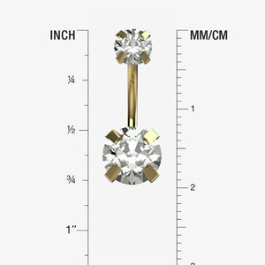 Belly Button Ring - Crystal Navel Piercing Jewelry for Women - IndoLibas