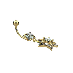 belly piercing jewellery - latest belly button jewelry for india women - IndoLibas