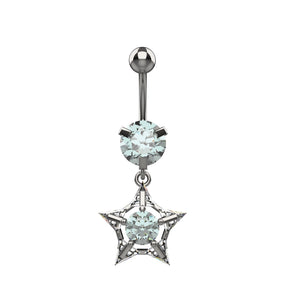 belly piercing jewellery - latest belly button jewelry for india women - IndoLibas