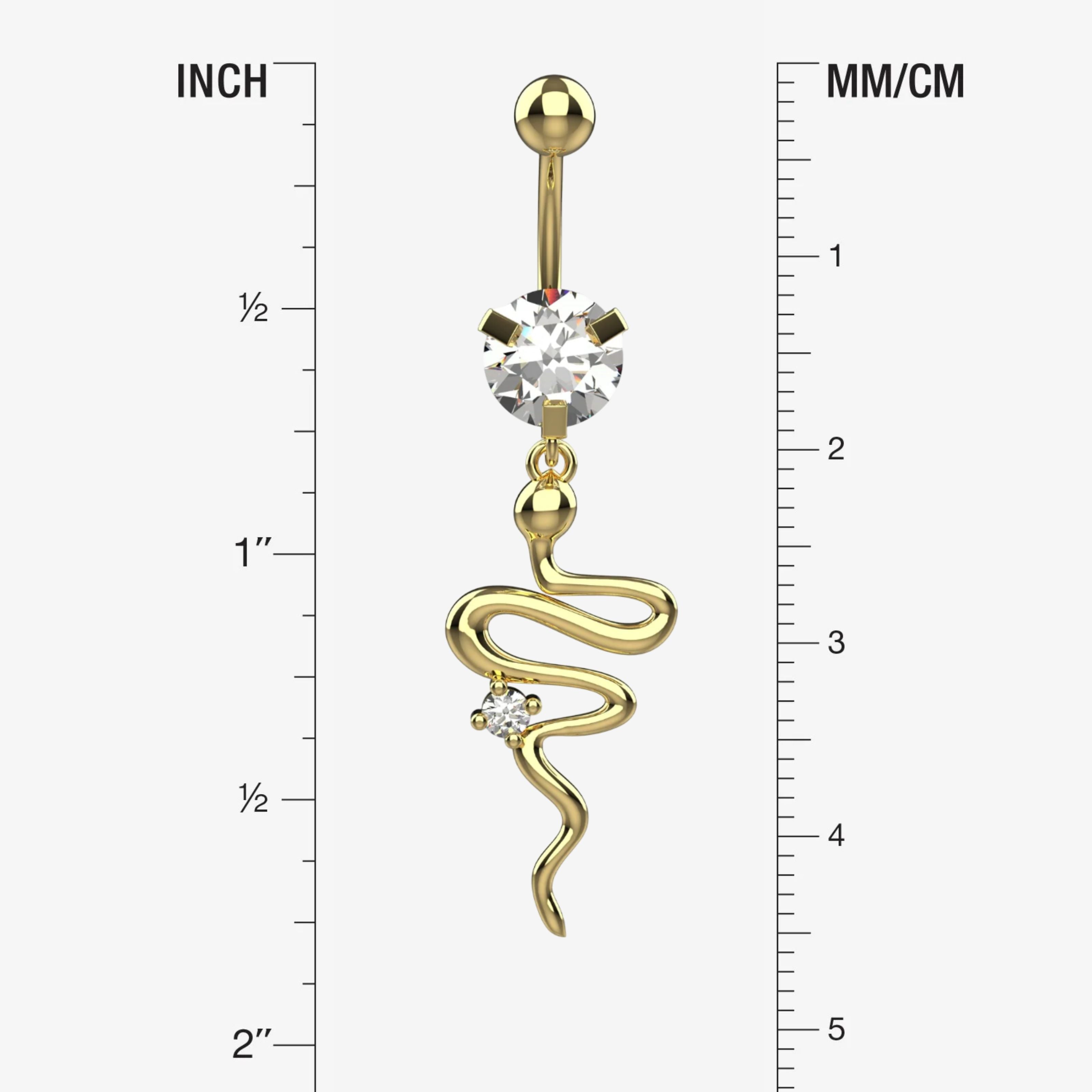 Belly Button Ring Piercing - Size Guide